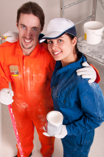 Construction Workers At Work