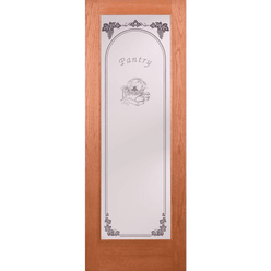 Pantry Woodgrain 1 Lite Unfinished Oak Interior Door Slab