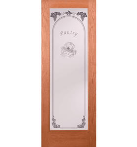 Pantry Woodgrain 1 Lite Unfinished Oak Interior Door Slab