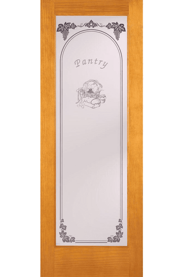 Pantry Woodgrain 1 Lite Unfinished Oak Interior Door Slab