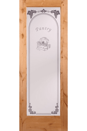 Pantry Woodgrain 1 Lite Unfinished Oak Interior Door Slab