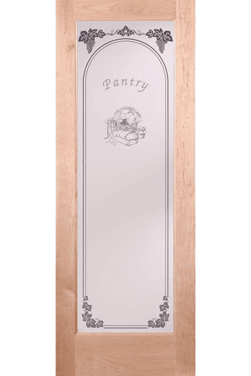 Pantry Woodgrain 1 Lite Unfinished Oak Interior Door Slab
