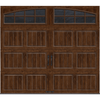 R-Value Intellicore Insulated Ultra-Grain Walnut Garage Door with Arch Window