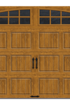 R-Value Intellicore Insulated Ultra-Grain Walnut Garage Door with Arch Window