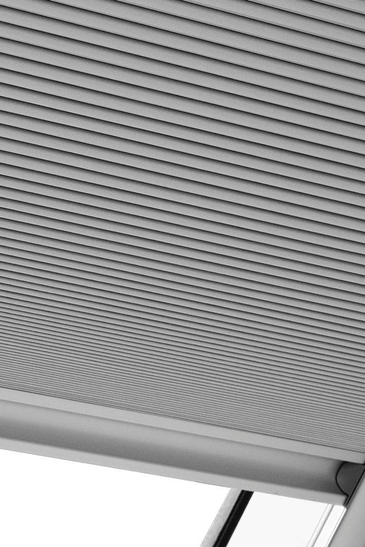 Solar Powered Room Darkening White Skylight Blinds