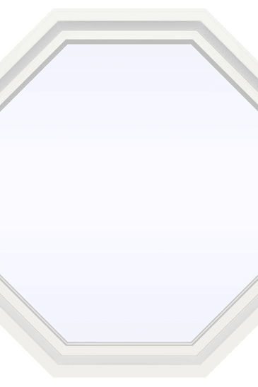 V-4500 Series Fixed Octagon Vinyl Window