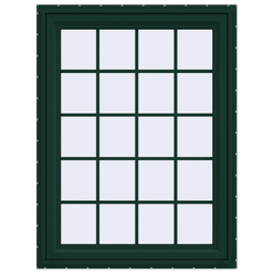 V-4500 Series Left-Hand Casement Vinyl Window with Grids