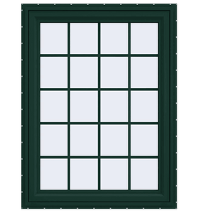 V-4500 Series Left-Hand Casement Vinyl Window with Grids