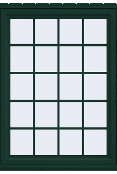 V-4500 Series Left-Hand Casement Vinyl Window with Grids