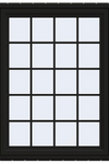V-4500 Series Left-Hand Casement Vinyl Window with Grids