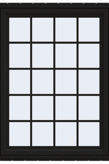 V-4500 Series Left-Hand Casement Vinyl Window with Grids