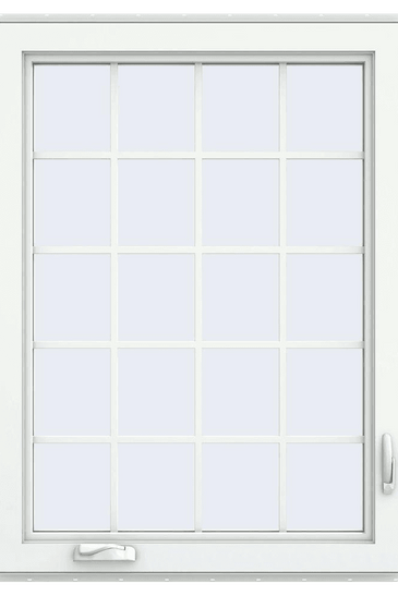 V-4500 Series Left-Hand Casement Vinyl Window with Grids