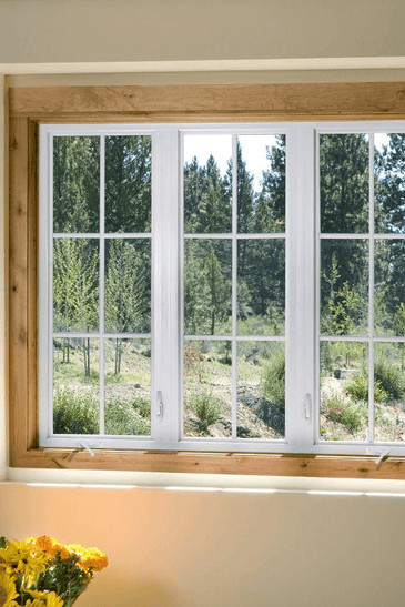 V-4500 Series Left-Hand Casement Vinyl Window with Grids