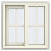 V-4500 Series Left-Hand Sliding Vinyl Window with Grids