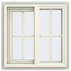 V-4500 Series Left-Hand Sliding Vinyl Window with Grids