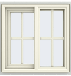 V-4500 Series Left-Hand Sliding Vinyl Window with Grids