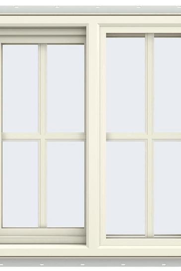 V-4500 Series Left-Hand Sliding Vinyl Window with Grids