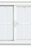 V-4500 Series Left-Hand Sliding Vinyl Window with Grids