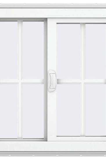 V-4500 Series Left-Hand Sliding Vinyl Window with Grids
