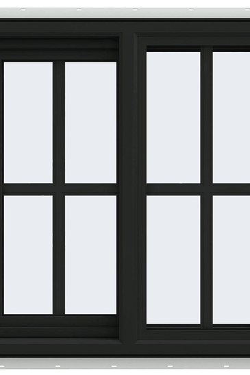 V-4500 Series Left-Hand Sliding Vinyl Window with Grids