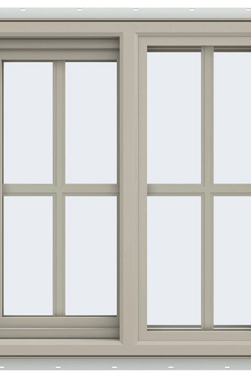 V-4500 Series Left-Hand Sliding Vinyl Window with Grids