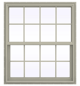 V-4500 Series Single Hung Vinyl Window with Grids