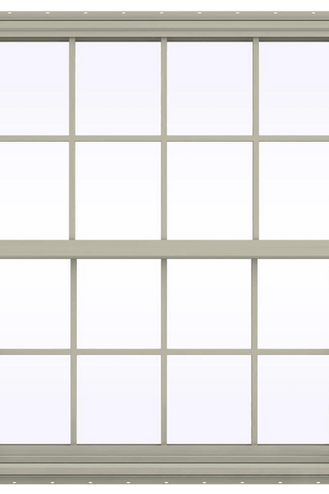 V-4500 Series Single Hung Vinyl Window with Grids