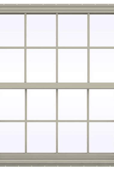 V-4500 Series Single Hung Vinyl Window with Grids