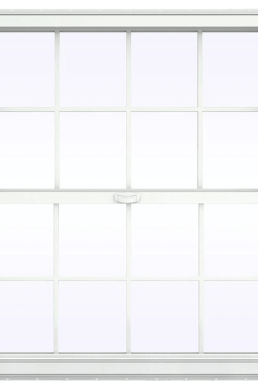 V-4500 Series Single Hung Vinyl Window with Grids